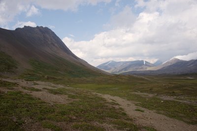 Looking west towards the other end of the pass