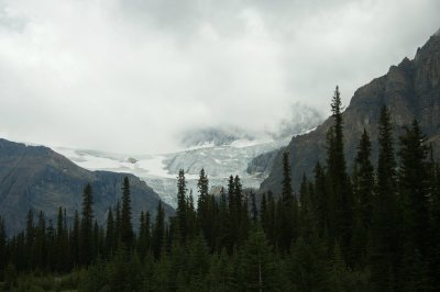 August 8:  driving south on Icefields Parkway