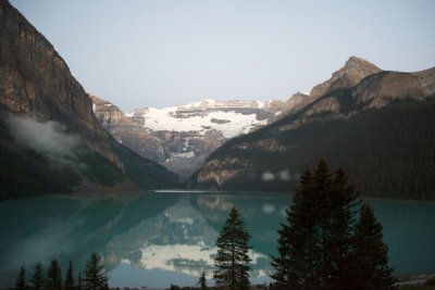 August 9:  Lake Louise before dawn, from the room