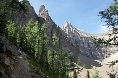 above Lake Agnes