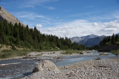 south along the valley bottom