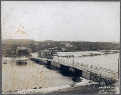 Hix's Bridge Westport Mass (mounted photo)