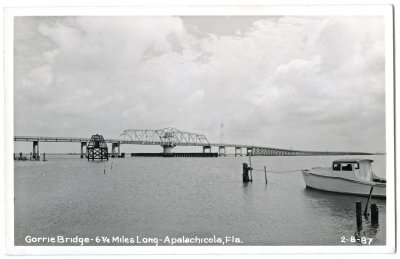Gorrie Bridge - 6 3-4 Miles Long - Apalachicola, Fla. 2-B-87 