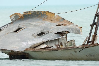 old offshore wreck