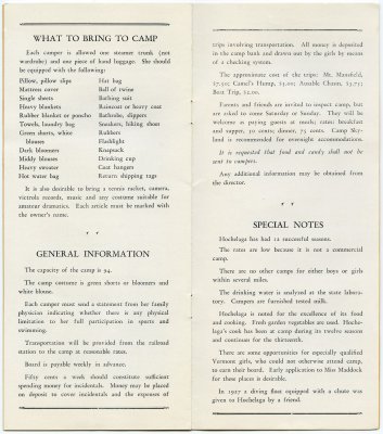 Camp Hochelaga 1932 brochure - pp.10-11