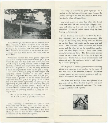 Camp Hochelaga 1932 brochure - pp.2-3