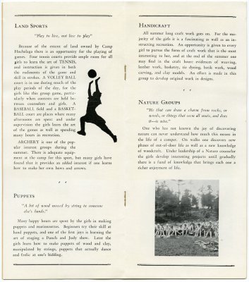 Camp Hochelaga 1932 brochure - pp.6-7