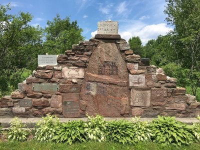 Summit cairn in 2016