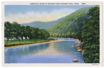 Deerfield River at Mohawk Park, Mohawk Trail, Mass. 39MT (Teich)