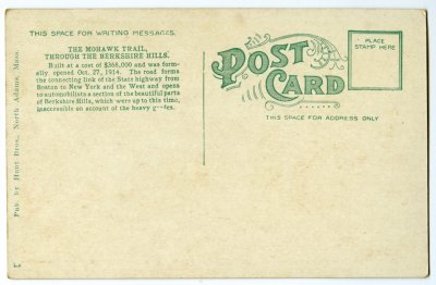 Mohawk Trail. reverse