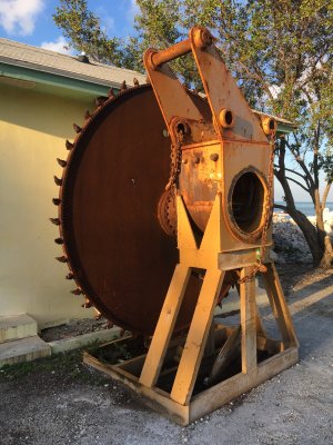 rock-cutting saw, South Andros