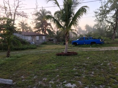 foggy dawn, South Andros