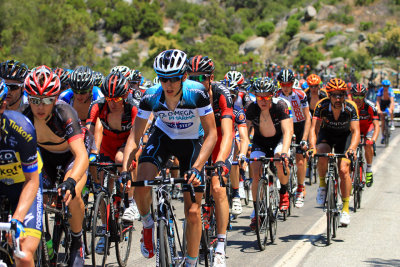 The Peloton on a 6 mile, 4000 climb