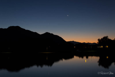 Moon, Venus, Jupiter Triple Conjunction