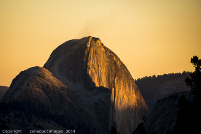 Half Dome, Sunset from Olmsted Point