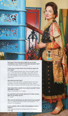 Bina Ramani Libas international magazine