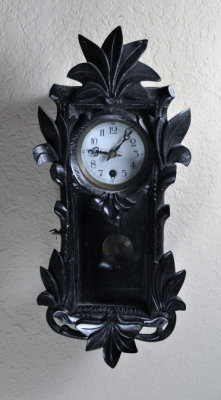 FAKE Black Wall Clock