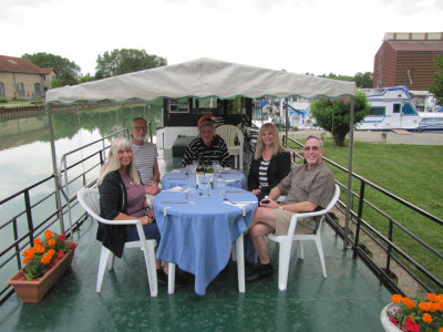 Another lovely dinner on deck.