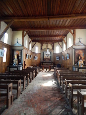 Chatillon sur broue - timber framed church in Champagne