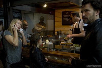 Waiting for food to be served at De Hallen