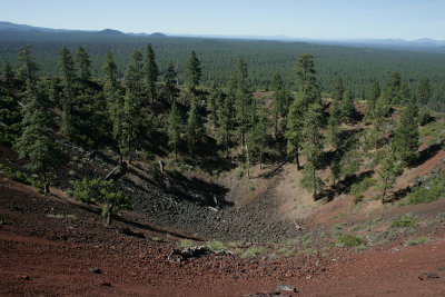 the crater at Lava Butte