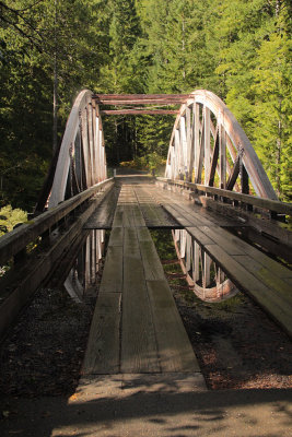 reflecting bridge, Santiam State Forest