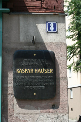 Kaspar Hauser was found near where we stayed