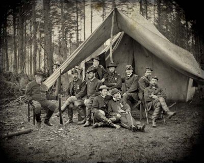 Great, great Grandpa Leary (far left)