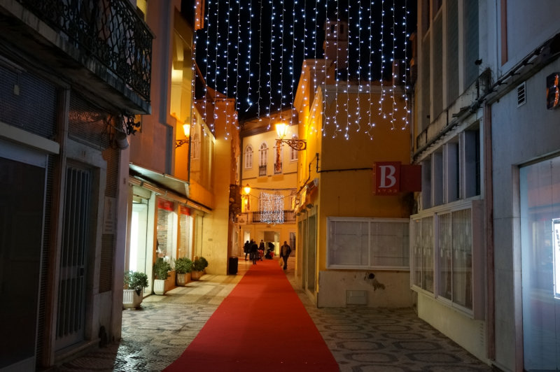 Christmas street in Faro