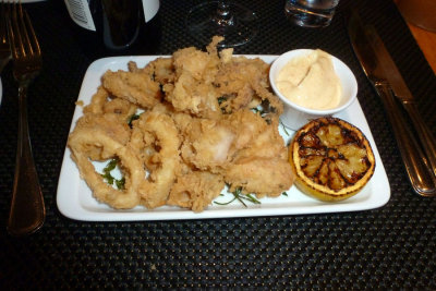 Dinner at La Cusina, calamari