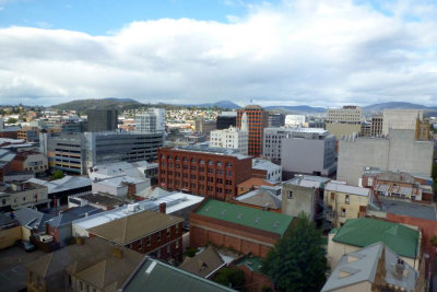 View of Hobart from my room at the Travelodge 2