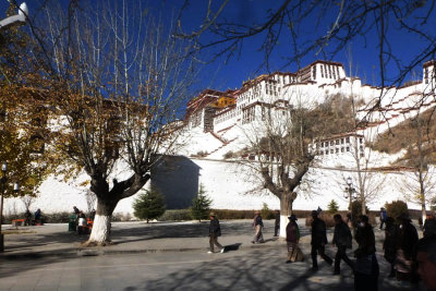 Lhasa Potala Place from the side