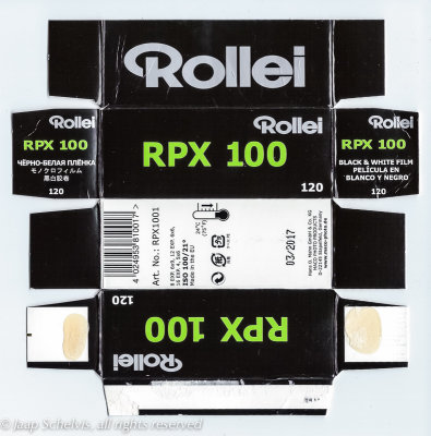 Testfilm Rollei RPX 100