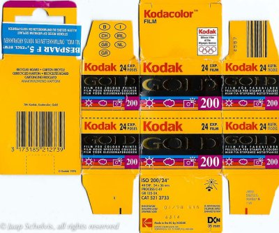 Testfilm Kodak Gold 200