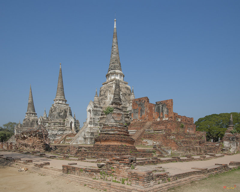 Three Main Chedis at Wat Phra Si Sanphet (DTHA027)