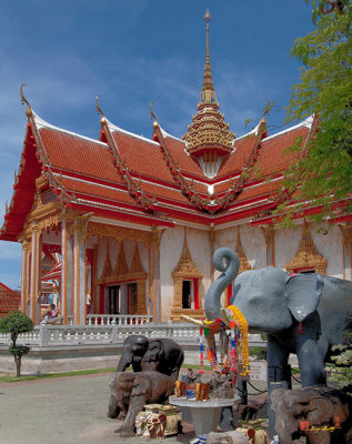 Wat Chalong Wiharn and Elephant Tribute (DTHP045)