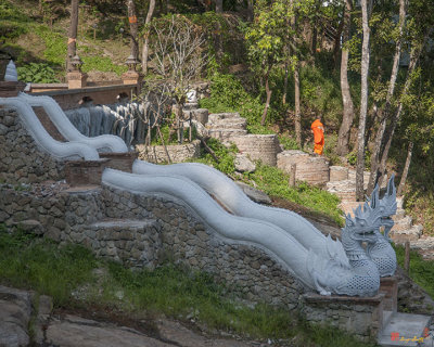 Wat Pha Lat Monk Descending to Monks' Quarters (DTHCM0481)