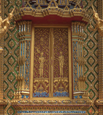 Wat Thung Setthi Ubosot Window Shutters (DTHB1552)