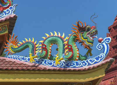 Wat Bang Phueng King Taksin Shrine Dragon Roof (DTHSP0105)