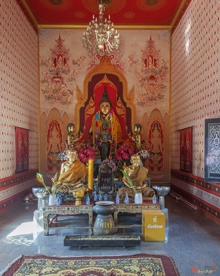 Wat Prachum Khongkha Phra Wihan Buddha and Honored Monk Images (DTHCB0179)