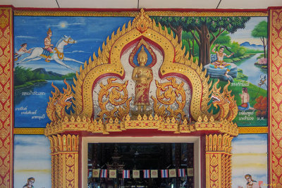 Wat Khi Lek Wihan Luang Door Lintel and Entrance Paintings (DTHLU0138)