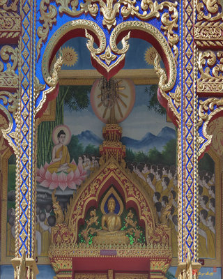 Wat Rong Sao Phra Ubosot Door Lintel and Entrance Painting (DTHLU0167)