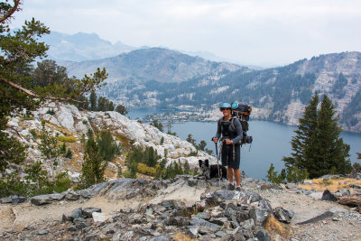 Our first visual of Garnet Lake, our destination.