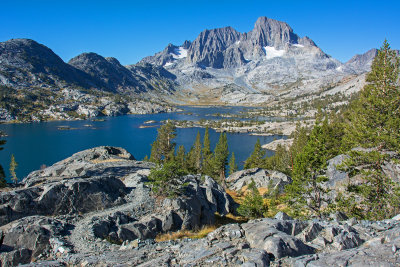 The trail to Ruby Lake, looking back on Garnet Lake.