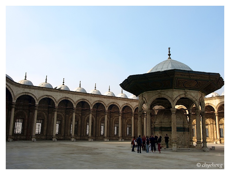 The courtyard of the mosque