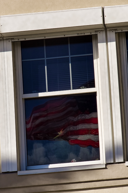 Flag in a Window