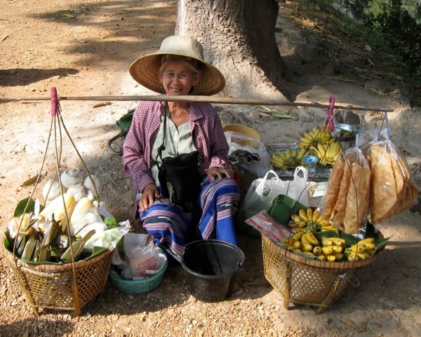 Woman Selling Fruit