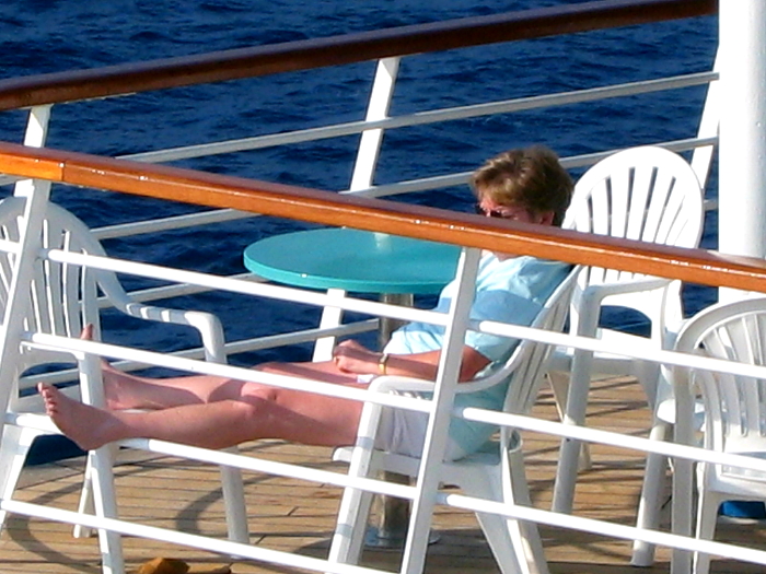 CARNIVAL INSPIRATION Back Deck Peace & Quiet