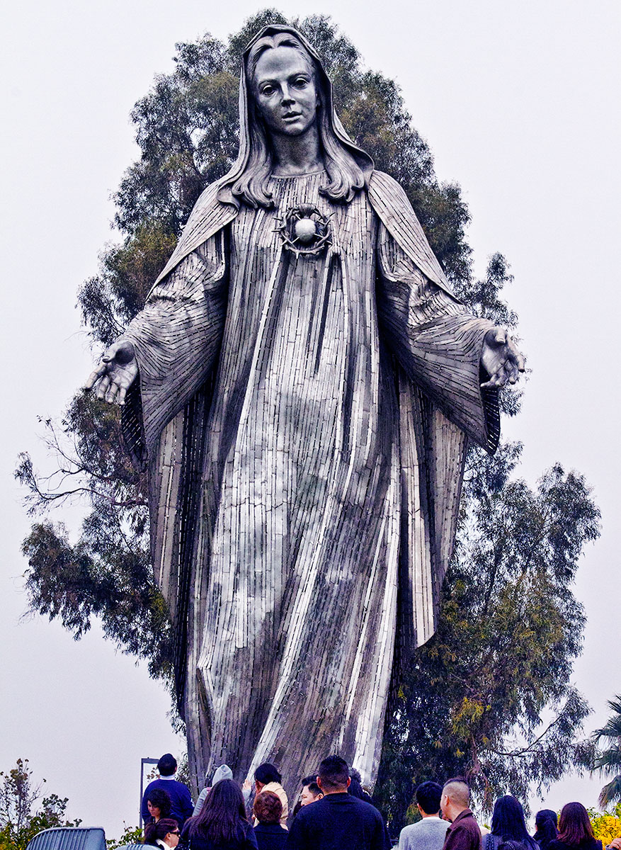  Statue of Blessed Virgin Mary at Our Lady of Peace Roman Catholic Churchin Santa Clara CA.jpg