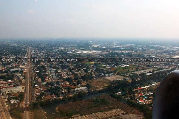 2011 - Dania Beach south of Ft. Lauderdale-Hollywood International Airport landscape aerial stock photo